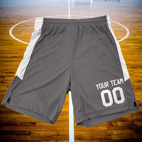 Youth Custom Basketball Shorts for Boys and Girls, Contrast Mesh Side ...