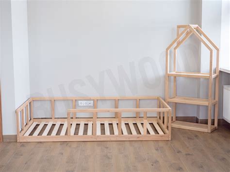 Platform Bed With Slats Wooden Bed Bed Frame Platform Bed - Etsy