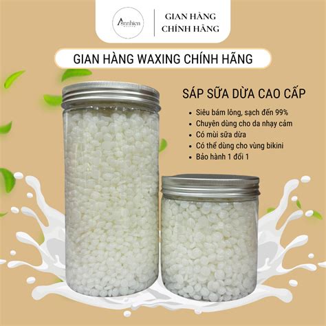 Sáp Wax Lông Sữa Dừa AN NHIÊN WAXING Cao Cấp Siêu Bám Lông Chuyên Wax Bikini Nách Body Tặng