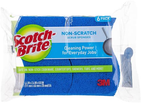 Scotch Brite 6 Piece Multi Purpose Scrub Sponge Pack