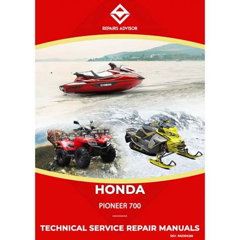 Honda Pioneer 700 Sxs700 Full Service And Repair Manual 2014 Onwards