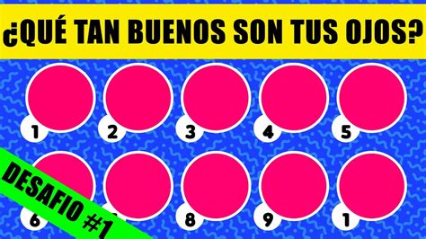 Qué Tan Buenos Son Tus OJOS Desafío 001 TestVisual YouTube