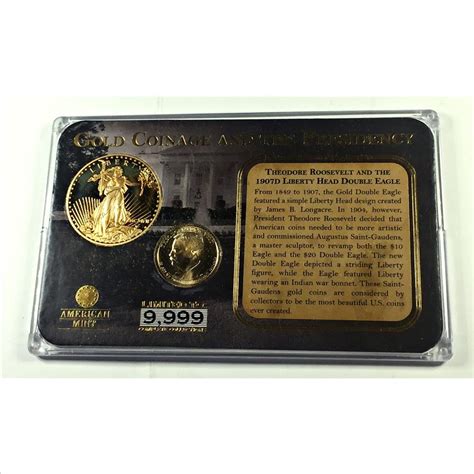 Theodore Roosevelt Presidential Commemorative 1 1 5 24K Gold Layered