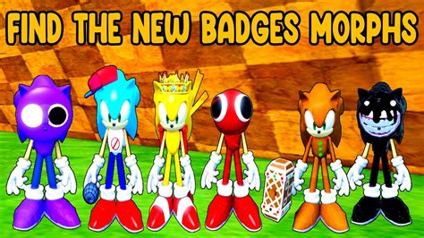 How To Find Badges In 🌈new Find The Sonic Morphs Full Gameplay