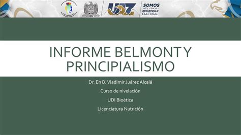 Informe Belmont Y Principialismo Leah Udocz