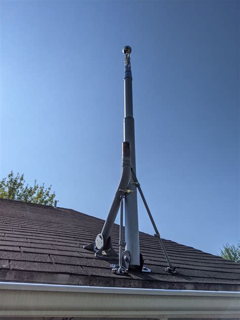 mounting - Roof mount a schedule 40 PVC pipe, looking for angled ...