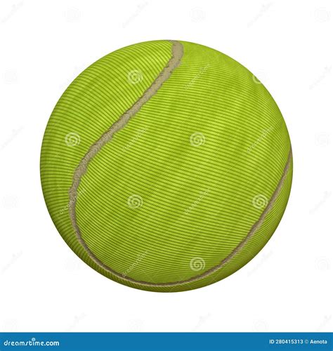 Bola De Tenis Aislada En Un Objeto De Fondo Blanco Stock De Ilustraci N