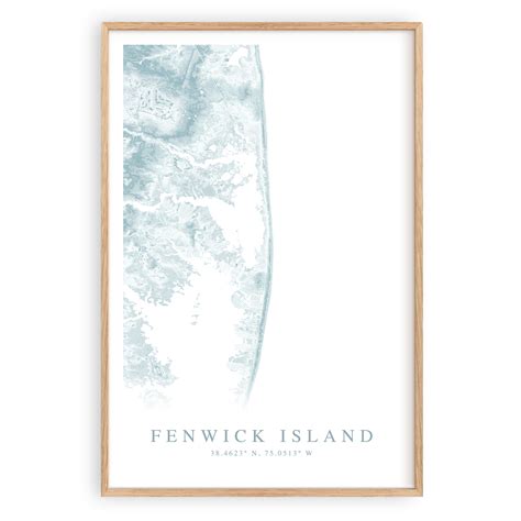 Fenwick Island Map Print – VirtualMap