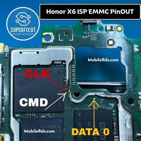 Honor X6 Isp Emmc Pinout Test Point