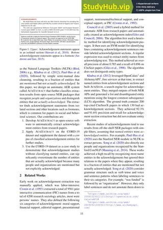 Acknowledgement Entity Recognition In Cord Papers Pdf