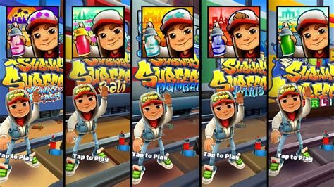 Subway Surfers Berlin Vs Bali Vs Venice Beach Vs Mumbai Vs Paris World