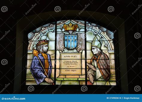 Interior View of the Historical Alcazar of Segovia, Spain Editorial ...