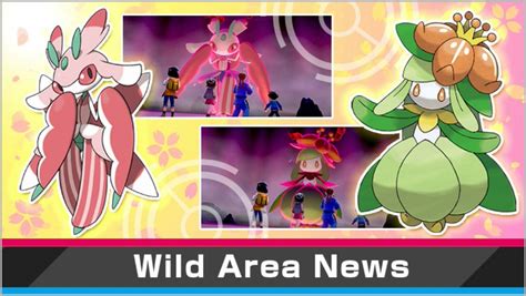 New Pokémon Sword and Shield Max Raid Battle event featuring Flower Pokémon, Lurantis, Lilligant ...