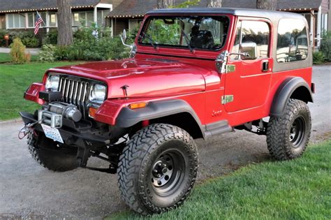 6 0L Vortec Powered 1992 Jeep Wrangler 5 Speed For Sale On BaT Auctions