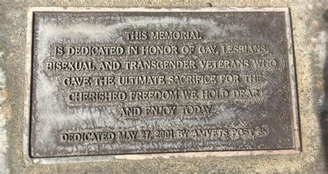 Lgbt Veterans Memorial In Cathedral City Could Soon Become The First