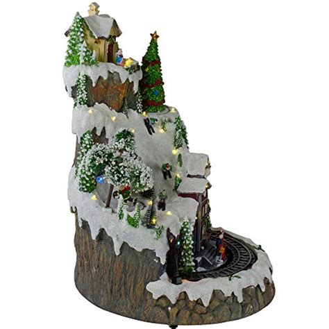 Northlight 17 White LED Lighted And Animated Christmas Village With