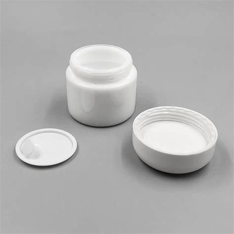 Opal White Cosmetic Jar G Custom Cosmetic Packaging Luxury Wholesale