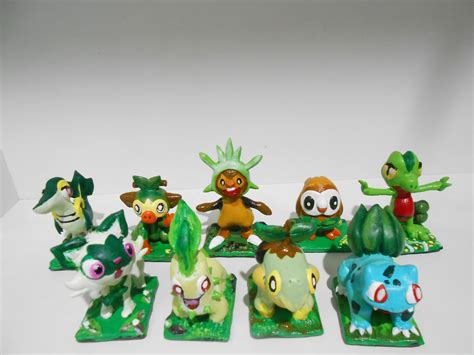 I made the grass type starter pokemon of all the gens! [OC] : r/pokemon