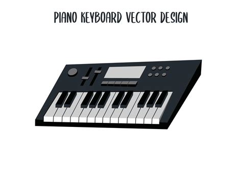 Conception De Vecteur D Instrument De Musique De Clavier De Piano