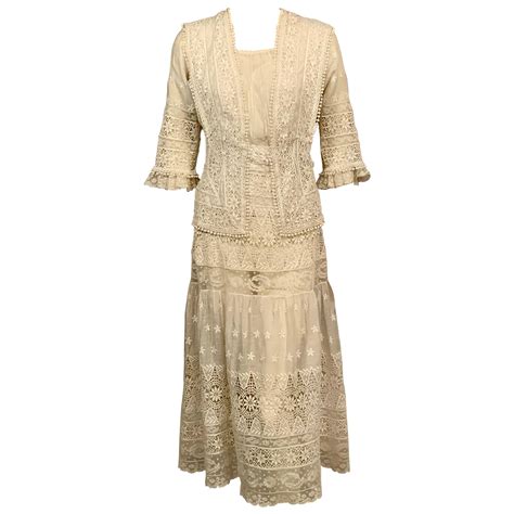 White Lace Vintage Wedding Dress, 1950s For Sale at 1stDibs | 1950s