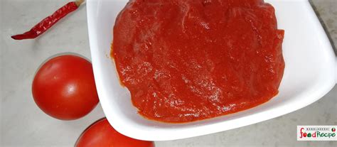 হট টমট সস রসপ Hot Tomato Sauce Recipe Hot Tomato Ketchup
