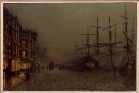 Glasgow Clydeside Painting By JAGrimshaw 1887