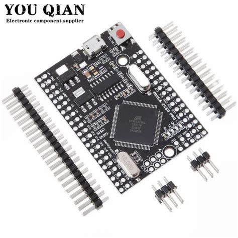 Mega Pro Mini V Embed Ch G Atmega Au With Male Pinheaders