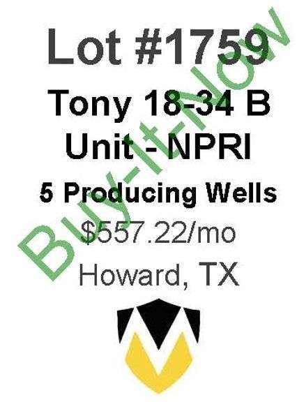 Tony 18 34 B Unit NPRI Mid Continent Energy Exchange