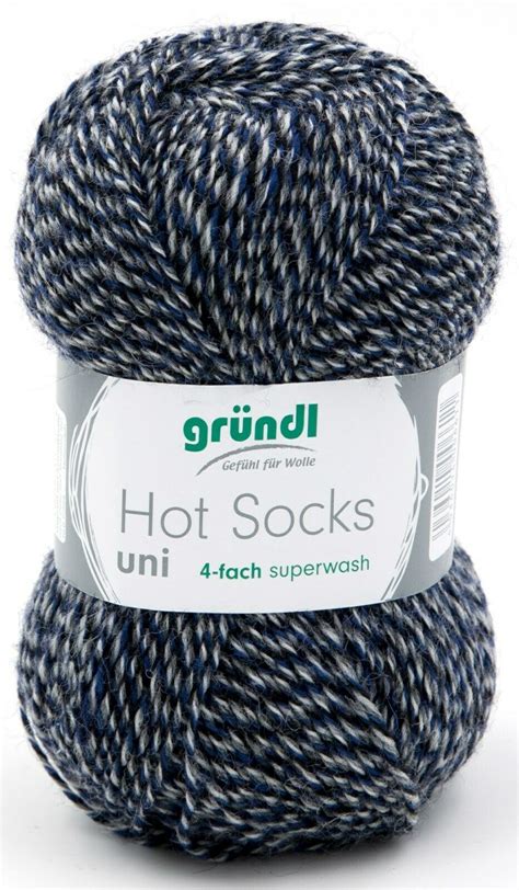 Gründl Hot Socks Uni 50g Sockenwolle 4 fach Sockenwolle Wolle Garne Strickmaus Jasmine