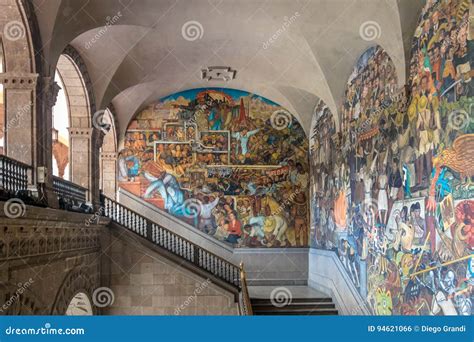 The Stairs Of National Palace With The Famous Mural Class Struggle And