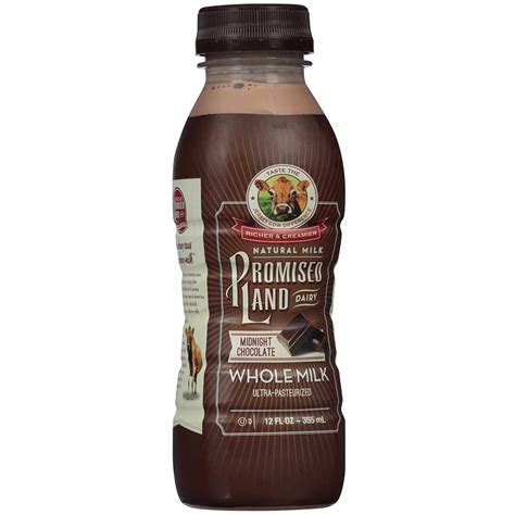 Promised Land Midnight Chocolate Whole Milk 12 Fluid Ounce