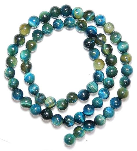 1 Strang Echte Blau Gelbe Tigeraugen Perlen 6 Mm Kaufen Auf Ricardo