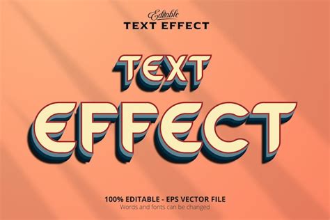 Premium Vector Editable Text Effect Red Background 3d Style Text Effect