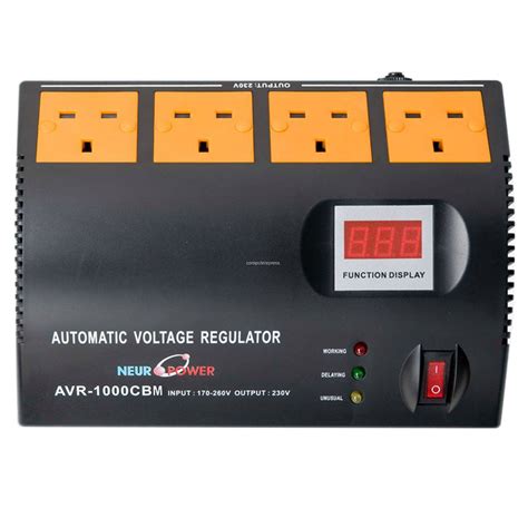 NEUROPOWER AVS1000 CBM 4 Socket 1000VA AVR AUTOMATIC VOLTAGE REGULATOR