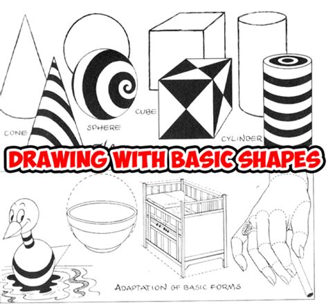 How to Draw What You See by Drawing Basic Shapes First – Easy Way to Learn How to Draw – How to ...