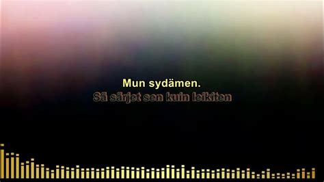 Sä Särjet Mun Sydämen Youtube