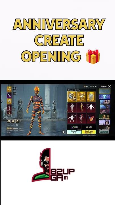 Anniversary Create Opening 🎁 Bgmi Gaming Createopening New Create