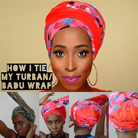 Diy How I Tie Turban Badu Head Wrap Tutorial For Bad Hair Days Fall