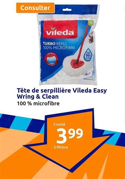 Promo T Te De Serpilli Re Vileda Easy Wring Clean Chez Action