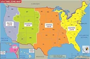 USA Time Zones Map With Current Local Time 24 Hour Format 56 OFF