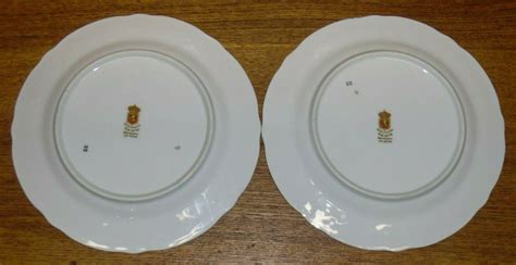 Schumann Us Zone Germany Salad Plates Empress Dresden Flowers