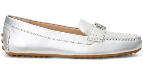 Lauren by Ralph Lauren Loafers in White | Lyst