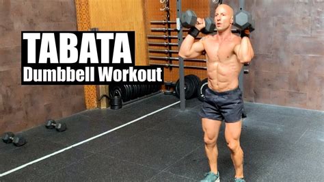 Full Body Tabata Dumbbell Workout Youtube