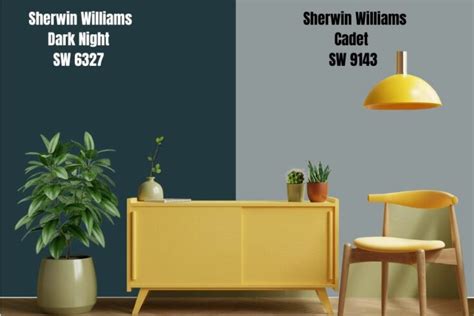 Sherwin Williams Dark Night Palette Coordinating Inspirations