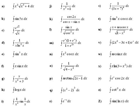 Math Exercises & Math Problems: Indefinite Integral of a Function