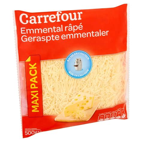 Geraspte Emmentaler Maxi Pack 500 g Carrefour België