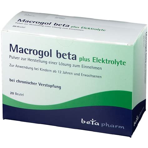 Macrogol Beta Plus Elektrolyte Pulver St Shop Apotheke