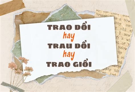 Trao dồi hay trau dồi hay trao giồi đúng chính tả? Nghĩa là gì?