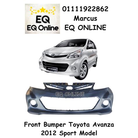 Toyota Avanza 2012 Sport Front Bumper Pp Plastic Malaysia Bumper Depan