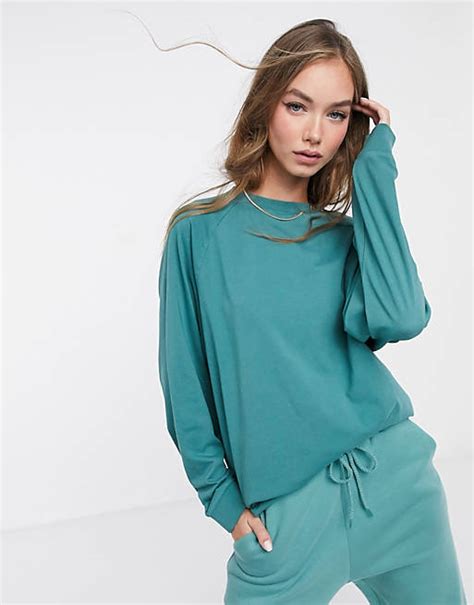 Asos Design Mix And Match Super Oversized Top Co Ord With Wide Sleeve In